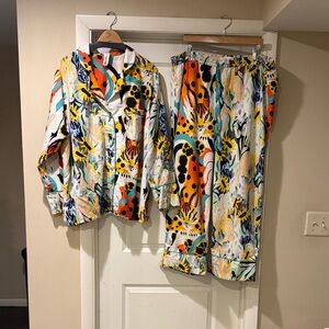 Anthropologie Multicolor Pajama Set